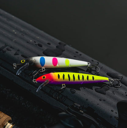 Rapala Husky Jerk Jerkbait – Suspending Hard Bait | Bass Walleye and Pike Fishing Lure, Twitch and Pause Action - color: Blue Ghost, size: Body Length: 2-1/2"