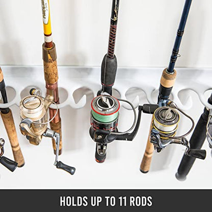 Coldcreek Outfitters Universal Fishing Rod Rack, Fishing Gear, Fishing Accessories, Rod Holder, Pole Storage, Wall Mount, Cieling Mount, 24" L x 3" W x 3" H