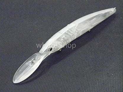 Blank Unpainted Minnow Crankbait Topwater Lipless Jerkbait Fishing Lures - color: UPM650P10