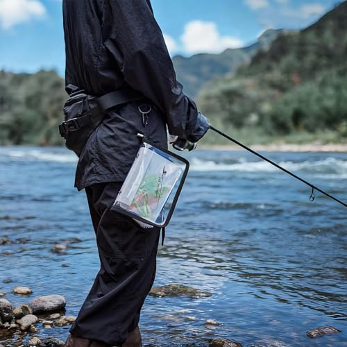 Bait Bag – 20x15cm PVC, 10-Page Binder, Clear Lure Storage | Perfectly Great for Tackle Saltwater, Freshwater Lake River, Pond Beach