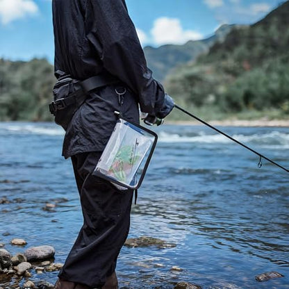 Bait Bag – 20x15cm PVC, 10-Page Binder, Clear Lure Storage | Perfectly Great for Tackle Saltwater, Freshwater Lake River, Pond Beach