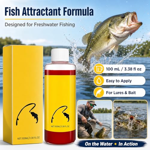 100ml Red Worm Liquid Spray - Concentrated Fish Attractant Liquid,Powerful Bait Attractant Scent Bait Fish Attractant Liquid for Trout,Cod,Carp,and Sea Bass,Enhances Scent - color: 1PCS