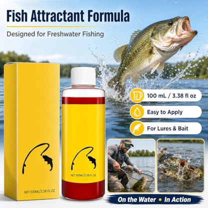 100ml Red Worm Liquid Spray - Concentrated Fish Attractant Liquid,Powerful Bait Attractant Scent Bait Fish Attractant Liquid for Trout,Cod,Carp,and Sea Bass,Enhances Scent - color: 1PCS