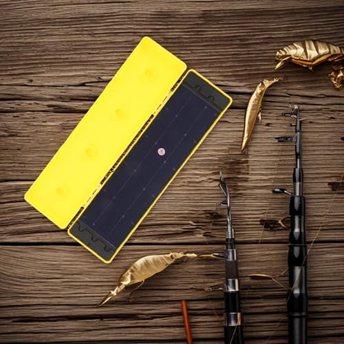 Housoutil Waterproof Fishing Line Organizer Box with Multifunctional Design Abs Material 4 Main Spools and 50 Sub-line Capacity Lightweight Fishing Hook and Line Storage Case