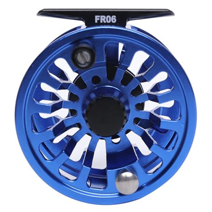 Raprance Fly Fishing Reel,CNC-Machined Aluminum Alloy Fly Reel Large Arbor Fly Reel, 3/4, 5/6, 7/8 wt Blue - size: 7/8wt