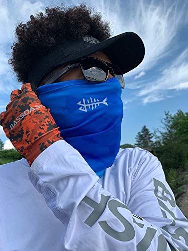 BASSDASH UPF 50+ UV Sun Protection Neck Gaiter Fishing Mask Hunting Kayaking Hiking Cycling Ski Sports - color: Gradient Blue