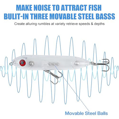 Demon Dragon Catfish Floats Catfishing Rattling Line Float Lure for Catfishing Spook Rattle/Float Peg Floats for Santee Rig Catfish Rig Fishing 10/20 Pack Clear Unpainted Blank - style: 10pack-4inch