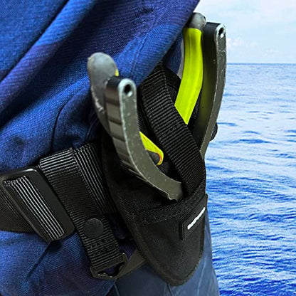 BatPower Fishing Belt Set with Rod Holder: Professional Fighting Waist Belt with Battery Pouch & Pliers Case - Compatible with Daiwa, Shimano, Banax, Miya Reels