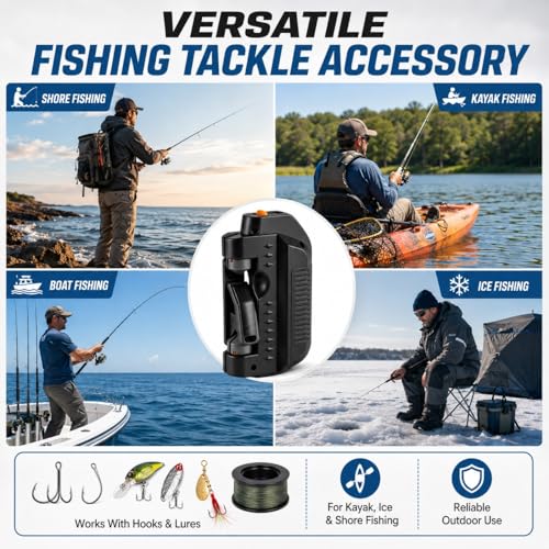 Automatic Fishing Knot Tying Tool,New Easy Cast Knot Tying Tool,Electric Fishing Line Knotter,Portable Electric Lure Knotter for Anglers