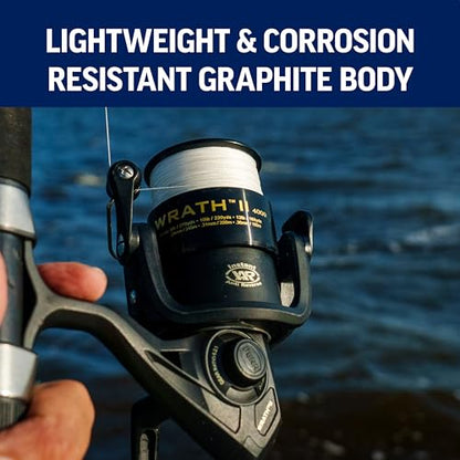 Penn Wrath II Spinning Reel and Fishing Rod Combo - size: 4000 Size Reel - 7' - Medium - 2pc
