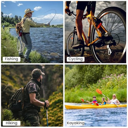 Pristis Half-Finger Fishing Gloves, UPF 50+ Breathable Quick Drying Fingerless Sun Gloves for Women Men, Fly Fishing Hunting Paddling Sailing Kayaking Hiking Canoeing Cycling - color: Snow CAMO, size: L - XL