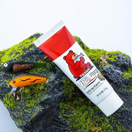 Fish Attractant Gel 50g Powerful Long-Lasting Fishing Supplies | Bass Attractant Gel for Outdoor Activities Camping Survival Kayak Boat Shore Lake River Beach