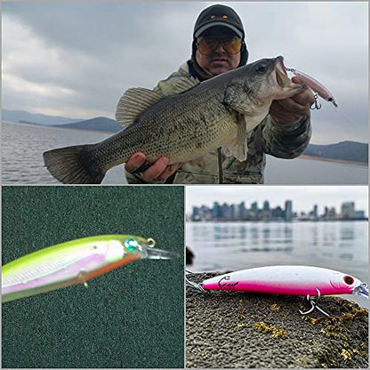 10 Blank Unpainted Minnow Crankbait Topwater Lipless Jerkbait Fishing Lures V3 - color: UPM600P10