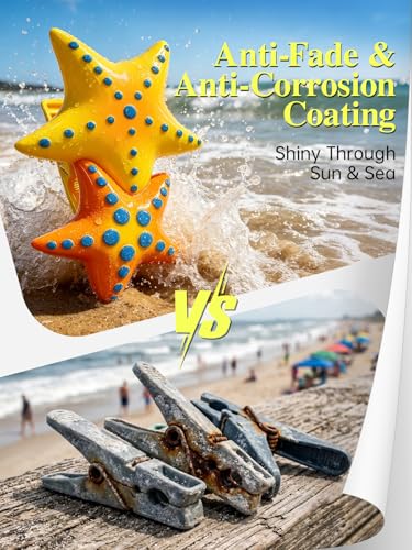 Beach Towel Clips 8 Pack, Cute Beach Chair Clips, Strong Grip Towel Clips for Beach Chairs, Summer Fun Clothespins for Cruise, Pool, Beach, Vacation, Outdoor Loungers - style: Swim Ring + Donut + Starfish + Cocktail Glass