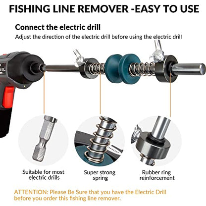 THKFISH Fishing Line Spooler Fishing Line Winder Spooler Fishing Accessories Adjustable Stable Portable Fishing Line Spooler/Fishing Line Remover - color: C- Line Remover