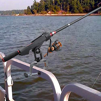 Fishing Rod Holders for Boat Adjustable Fishing Pole Holder with Large Clamp Folding Rod Racks Holder - color: 2PC 02# Max Opening 1.97"
