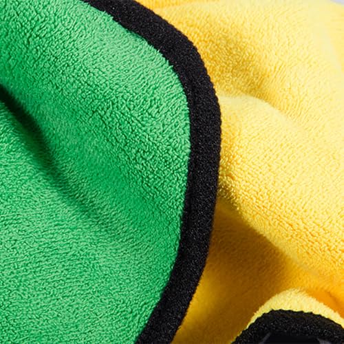 Outdoor Sports Thickening Fishing Towel Microfiber Camping Fishing Towels Wipe with Clip Hands Towel Fishing Accessories - Green - color: Green