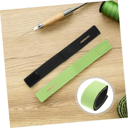 INOOMP 10pcs Fishing Rod Securing Bands, Anti-Slip Elastic Straps for Outdoor Boat Fishing Pole Holders, Green 30x250mm, Tackle Storage Fixing Accessories for Spinning and Casting Rods