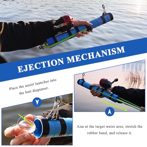 SUFFUSE Fishing Rod, Portable Catapult Lure Fishing Tools, Saltwater and Freshwater Great Gear for Traveling - color: Package C
