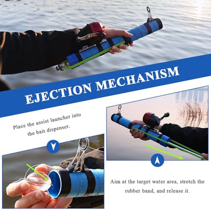 SUFFUSE Fishing Rod, Portable Catapult Lure Fishing Tools, Saltwater and Freshwater Great Gear for Traveling - color: Package C