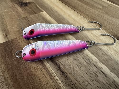 Loony Spoons Vibe 2-Pack - Premium Fishing Lures - Salmon, Trout, Walleye - Saltwater and Freshwater - size: Size 4 - 4.5"