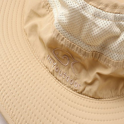 DDYOUTDOOR™ 07-281 Fashion Summer Outdoor Sun Protection Fishing Cap Neck Face Flap Hat Wide Brim - color: Khaki