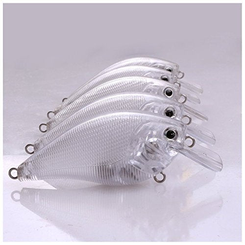 Blank Hard Lures Kit Unpainted Fishing Baits Sets Crankbait Wobblers Freshwater Fish Lure Wobblers Minnow Lure Bodies Fishing Tackle - color: 25pcs 8CM
