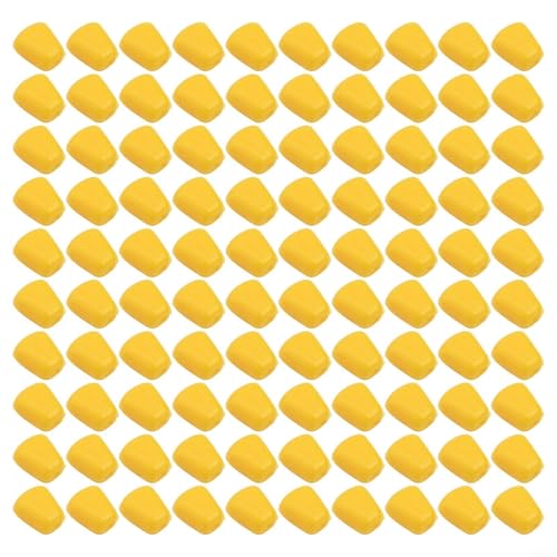100pcs Soft Silicone Floating Carp Fishing Bait, Artificial Fake Corn Maize Lure for Freshwater and Saltwater Angling, Compatible with Crucian, Grass Carp and Bream