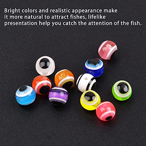 OROOTL Bullet Sinkers Fishing Weights Kit, 48pcs Worm Weights Fish Eye Beads Set for Bass Fishing Carolina Rig Texas Rig Freshwater Saltwater Fishing Tackle 1/8 3/16 1/4oz 3/8 oz