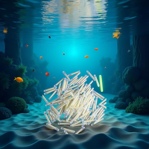 100Pcs Yellow Fishing Float Light Stick Fluorescent Lightstick Fluorescent Dark Glow Sticks Fishing Float Accessories 3mm Corks, Floats Terminal Tackle and Accessories