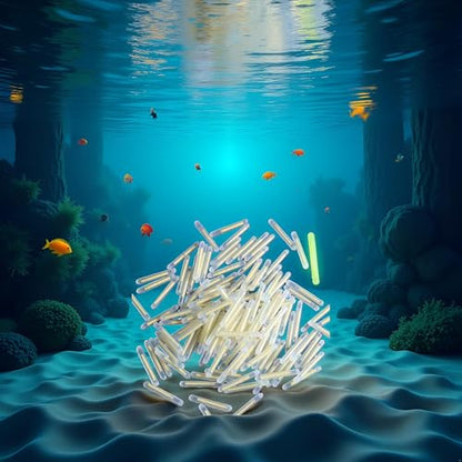100Pcs Yellow Fishing Float Light Stick Fluorescent Lightstick Fluorescent Dark Glow Sticks Fishing Float Accessories 3mm Corks, Floats Terminal Tackle and Accessories