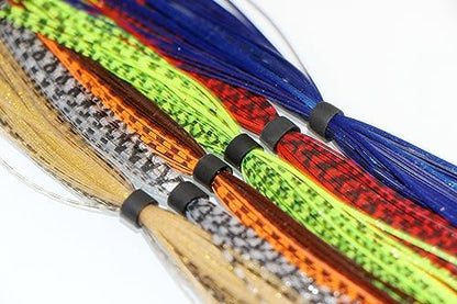 20 Bundles Fishing Skirt Lures Kit Replacement Skirts for SpinnerBaits Buzz Baits 30 Strands Quick Change Jig Skirts