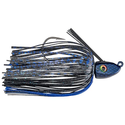 Strike King Tour Grade Swim Jigs Bait - color: 2 - Black / Blue, size: 3/8 oz