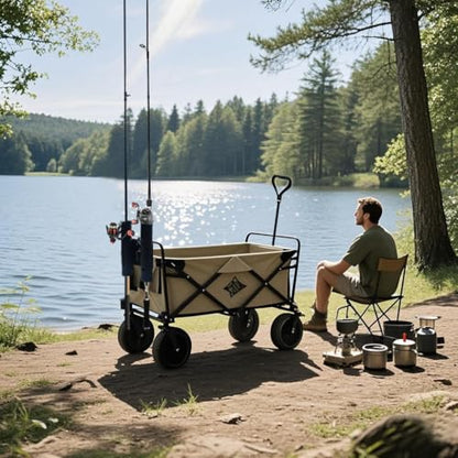 Fishing Rod Holder for Bike, Beach Car, , Wagons,Scooter, ATVS, Boats, Motorcycle
