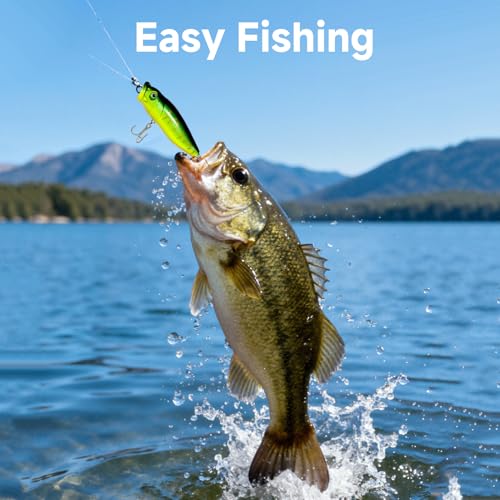 127Pcs Fishing Lures Kit for Bass Trout, Complete Tackle Box with Topwater Frog Minnow Soft Plastics Jigs Hooks & Weights, Freshwater Saltwater Fishing Gear Gifts for Men Dad