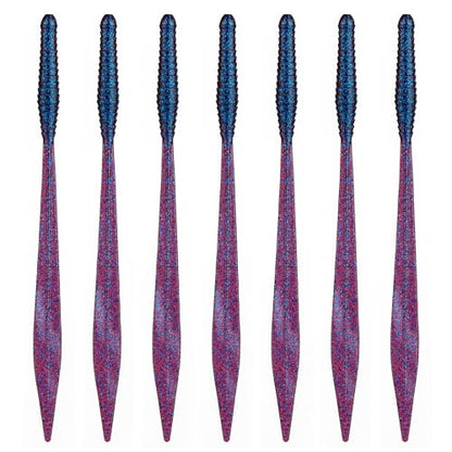 6th Sense – Ridge Worm – Soft Plastic Worm – Bass Fishing – Long Flowing Ribbon Tail Worm – Made in the USA (7 per Pack)