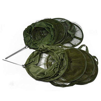 Wilove 5 Layers Fishing Net Trap Fish Basket Collapsible Portable Fish Cage Fishing Keep Net for Crayfish, Crab, Fishes, Fishing Accessories Tool,140cm x 30cm (55.1 x 11.8in)