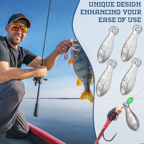 18 Pcs Bank Sinker Fishing Sinkers Weights Bank Weights for Ocean Saltwater Freshwater Surf Bass Catfish Fishing Casting Gear Tackle - size: 3 oz