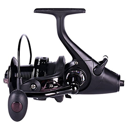 Sougayilang Spinning Fishing Reel 12+1BB Metal Body Smooth Carp Spinning Reels for Saltwater Freshwater Fishing - color: BE5000