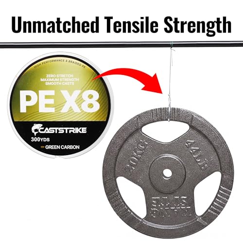 Braided Fishing Line X Zero Stretch Smooth Casting High Strength | Abrasion Resistant 100% PE X8 Super Braid for Saltwater Freshwater Bass Catfish Trout Carp Fishing - color: PE x8 GC, size: 30LB