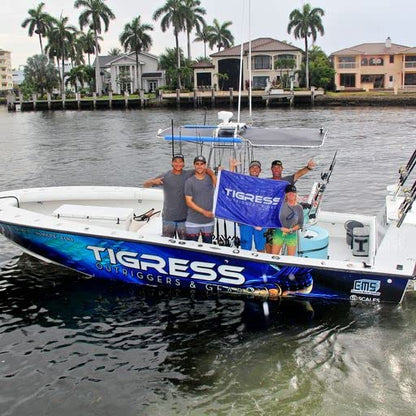 Tigress 88157-1 Five Banger Rod Holder for Fishing Rod, Bent Butt for Big Game Fishing Such as Shark, Wahoo, Mahi Mahi, Tuna or Sailfish