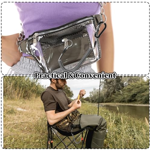 Dimeho Retractable Safety Coiled Lanyard Heavy Duty Fishing Lanyard Fishing Rod Tether Accessories - size: 2 m