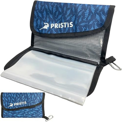 Pristis Convenient Soft Bait Storage Bag Set, Soft Bait Binder & 25 Pack #3 High Strength Fishing Snap Swivels, A Neat Option for Angler