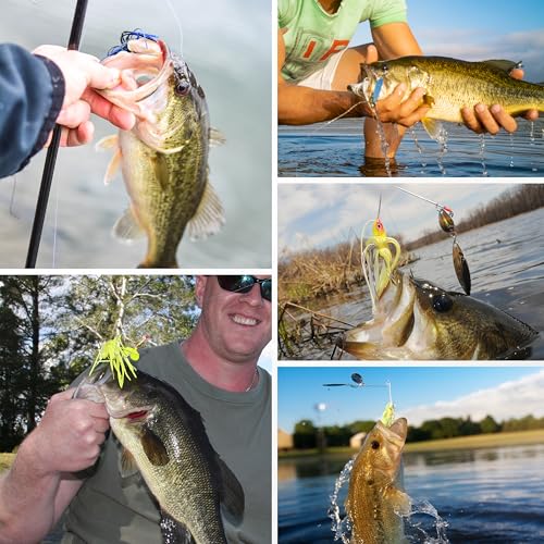 Silicone Jig Skirts Replacement Spinnerbait Skirts Fishing Lure Skirt Quick Change Umbrella Skirt for Spinnerbaits Buzzbaits Bass Fishing Jig Lure Making Supplies, 10/20pcs - color: 10 Packs