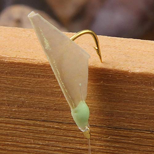 Fishing Bait Rigs Saltwater, 10Packs Surf Fishing Rigs with Fish Skin Feather Fishing Hooks Swivels Glow Beads Rigs Sea Bass Rigs Fishing Bait Lures - color: BVB, size: 4#