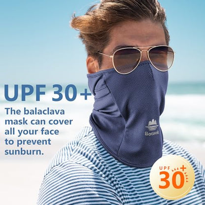 Balaclava Ski Mask, Sun UV Protection Breathable Full Head Face Mask for Men Women Skiing Cycling - color: Navy