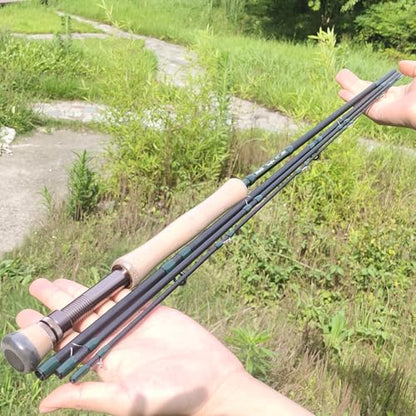 Aventik Troutflow Fly Fishing Rod, 9FT 5wt 8wt, Japan Toray 46T Carbon Fiber Fast Action 4-Piece Fly Rod with Travel Tube, Portable Performance Rod for Trout Bass - size: 9'0'' LW8, style: Only Rod