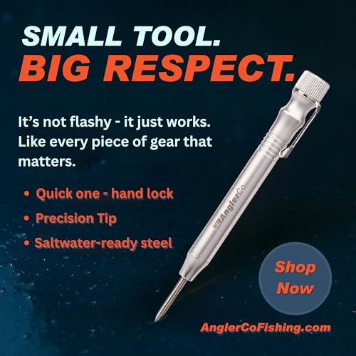 Retractable Fish Venting Tool with Pocket Clip – Durable Barotrauma Release Tool for Saltwater Fishing
