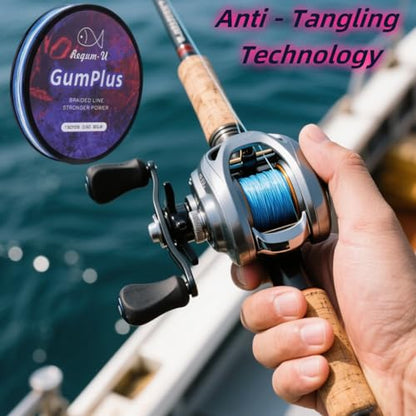 GumMAX 545/1093/1640yds 5-100LB 8X Braided Fishing Line Abrasion Resistant Superline Zero Stretch & Smaller Diameter Confuse & Never Fade in Saltwater and Freshwater - color: Navy Blue, size: 20LB-150yards