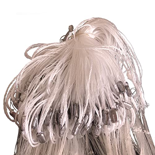 Strong Fishing Line Material Fishing Net Depth 5.5ft Gillnet Length 98 ft Nylon Net 5/8 Inch-2 Inch Mesh Monofilament Nylon Network Big Buoys Fish Net - size: Mesh size 40mm*40mm(1-1/2 inch)